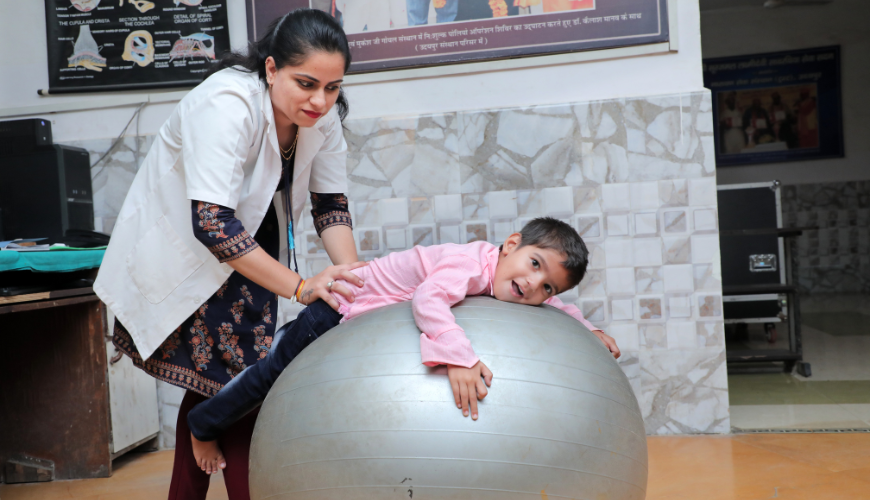 physiotherapy sessions for differently abled children canada ngo donate